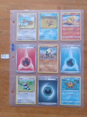 2 sleeves of assorted Pokemon cards total of 18 cards